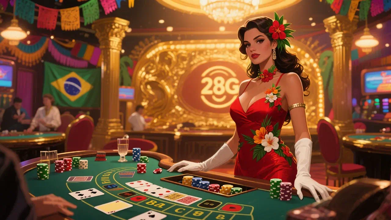 94a.com mesa sofisticada de bacará com fichas e apostas em destaque