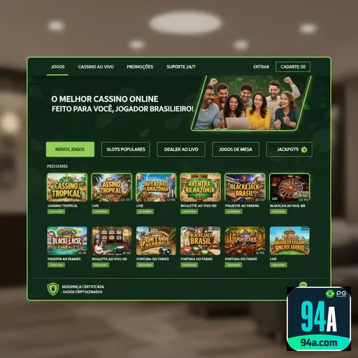 Tela mobile da plataforma oficial 94a.com com acesso seguro