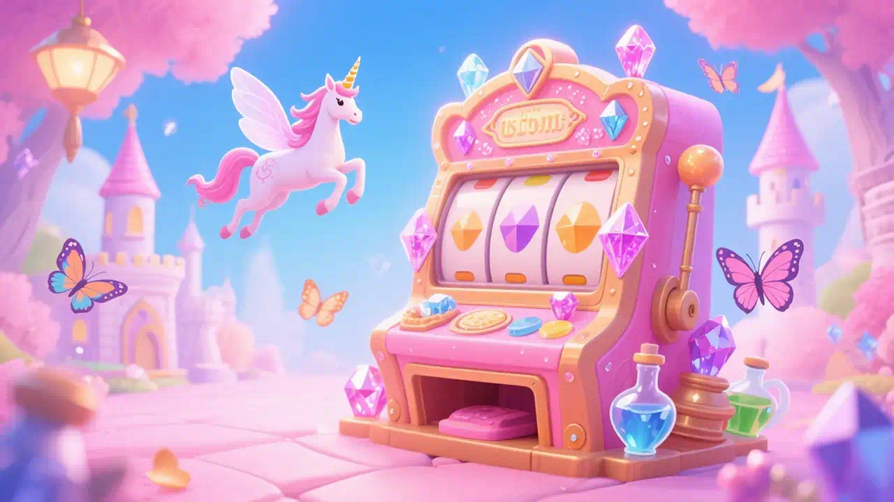 94a.com slot com cristais brilhantes em cenário ártico coberto de neve e gelo reluzente